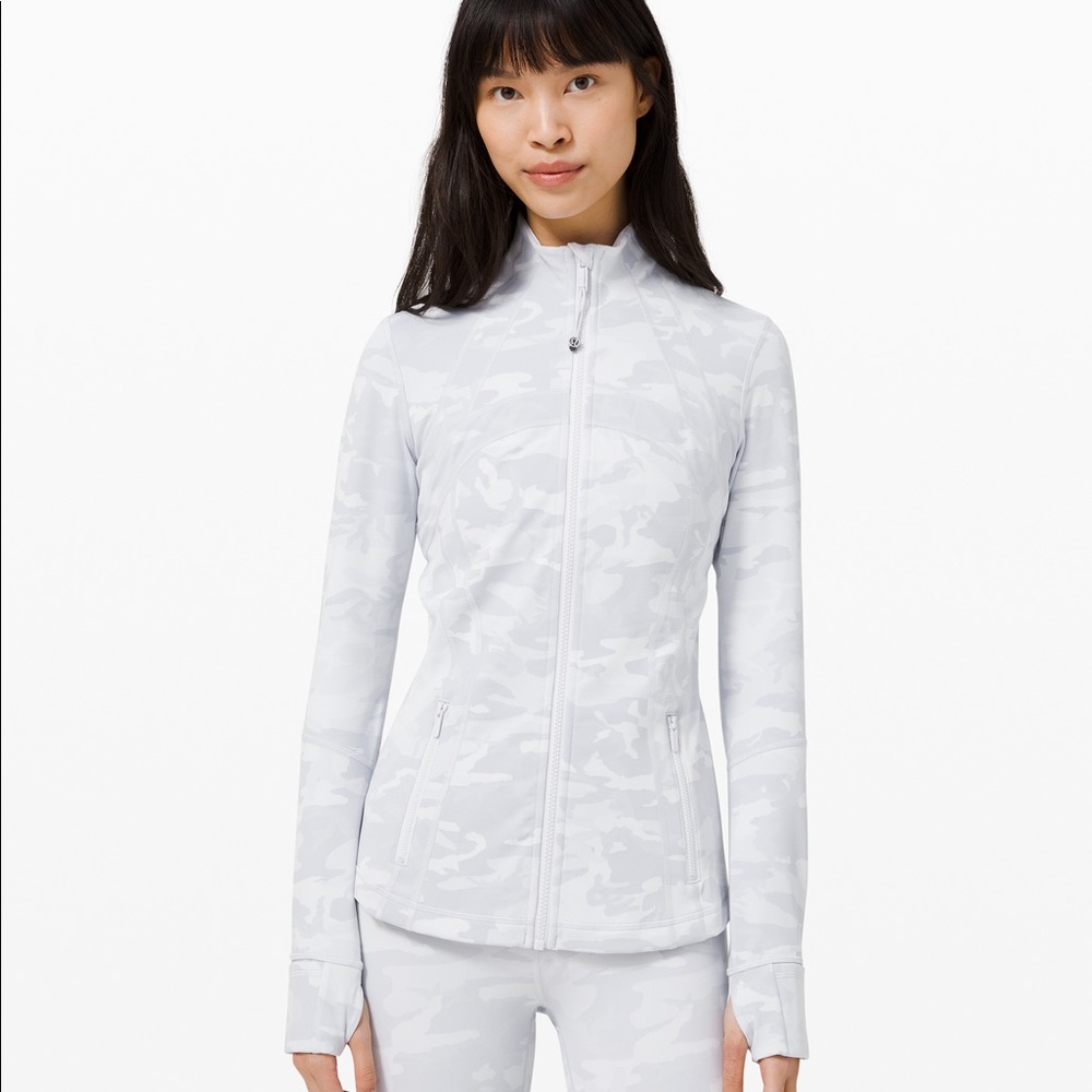 Lululemon Light Grey Camo Define Jacket